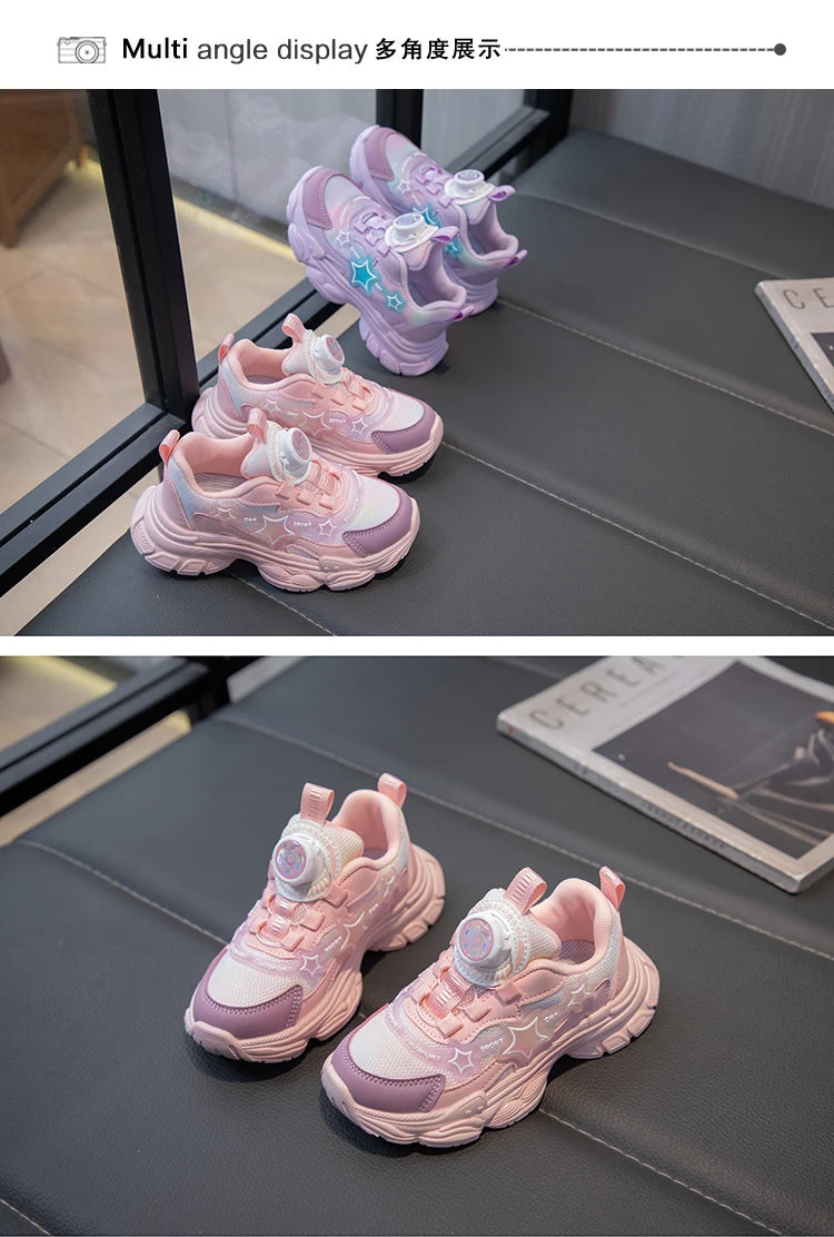 Kids Shoes For  Girls Fashion Children Casual Shoes Non-slip Sneakers