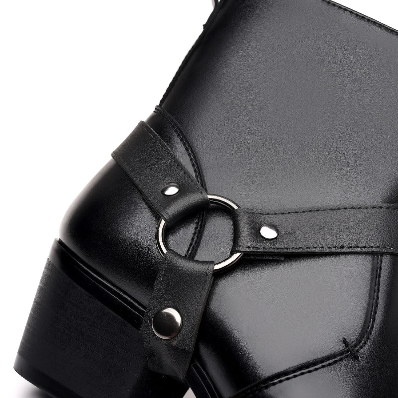 Men's Boots Fashion Designer Chelsea Boots Luxury High Quality Men Cowboy Boots Black Brown Zip Wedding Office Dress Shoes Male