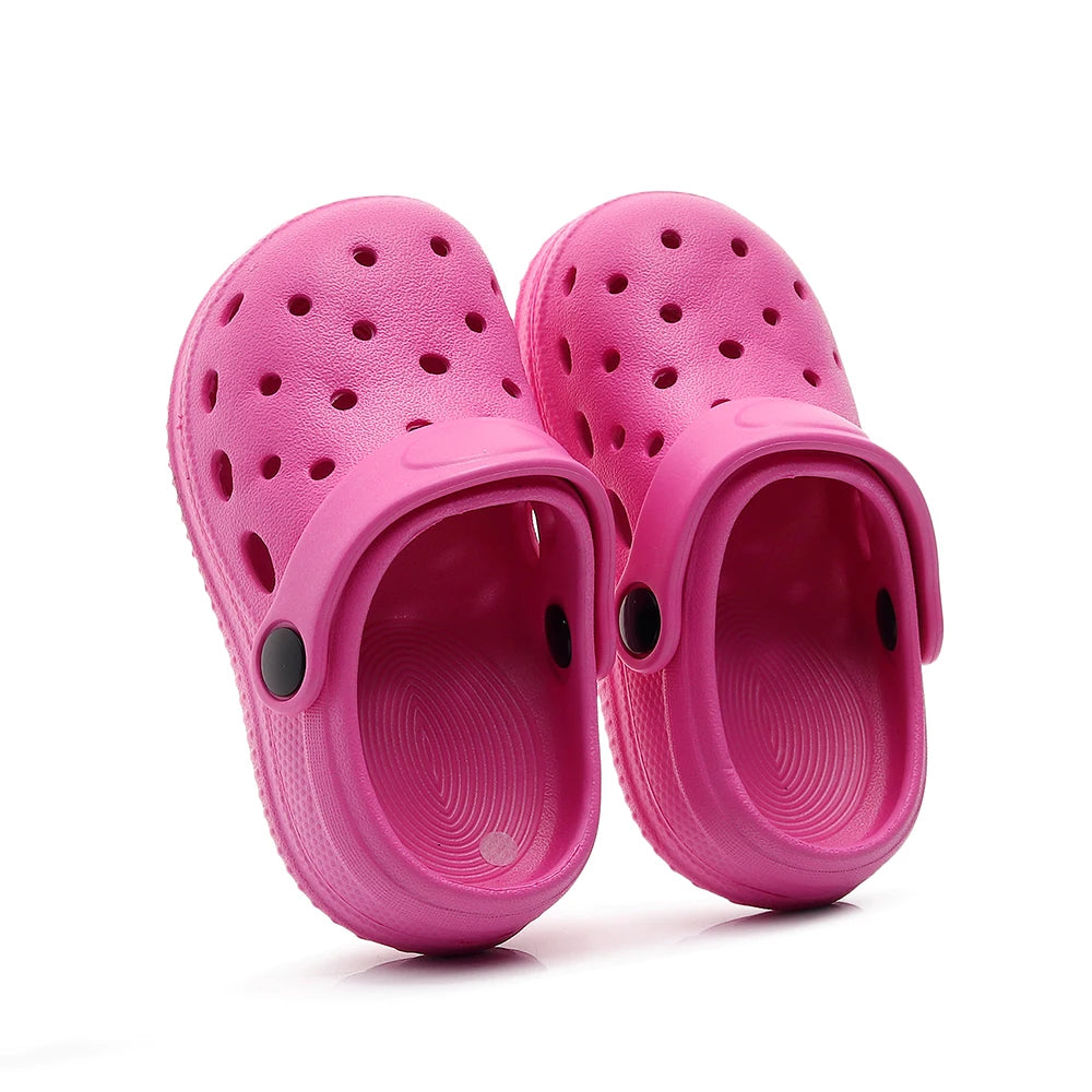 Kids Sandals Hole Children's Shoes Slippers Soft Anti-Skid Simple DIY Design Hole Baby Shoes Sandy Beach For Boys Girls