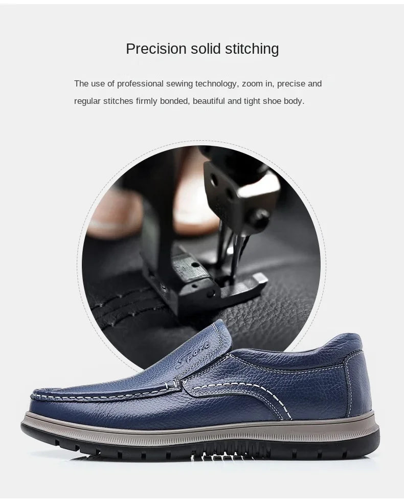 Casual Shoes For Men Flat Platform Walking Shoes Outdoor Footwear Loafers Breathable Sneakers Handmade Shoes Genuine