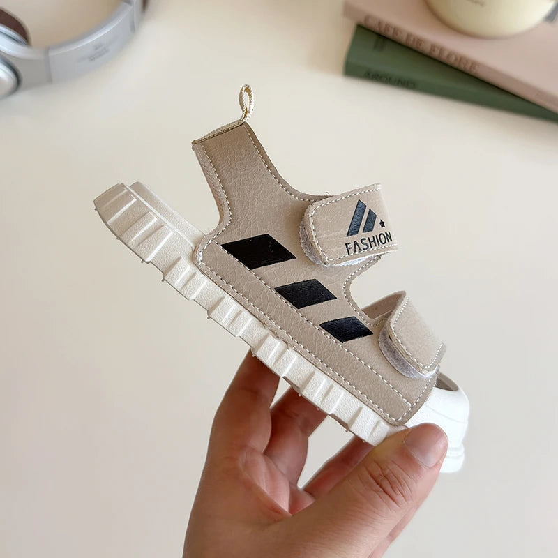 Kids Sandals Children Summer Beach Shoes for Boys Girls Toddlers Little Boy Sandals Fashion 2025 New Toes-covered Anti-kick Soft