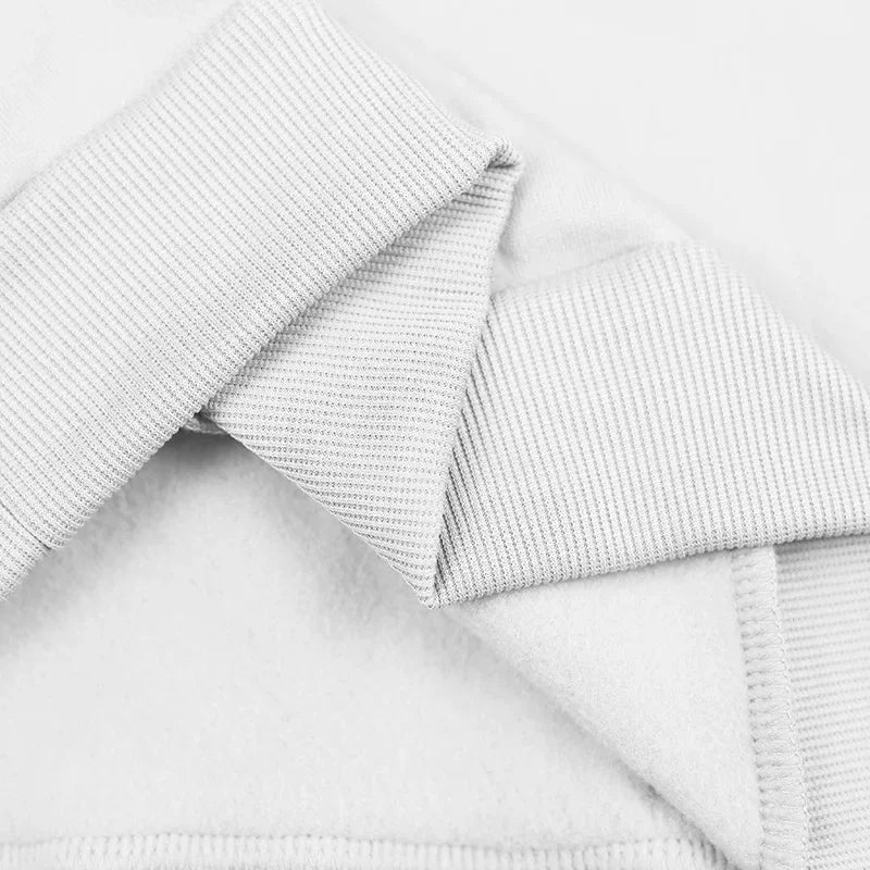 Autumn and Winter Printed New Men's Velvet Hoodie, Work Clothes, Pants Set, Sports Fashion, Leisure Multi Pocket 2-piece Set