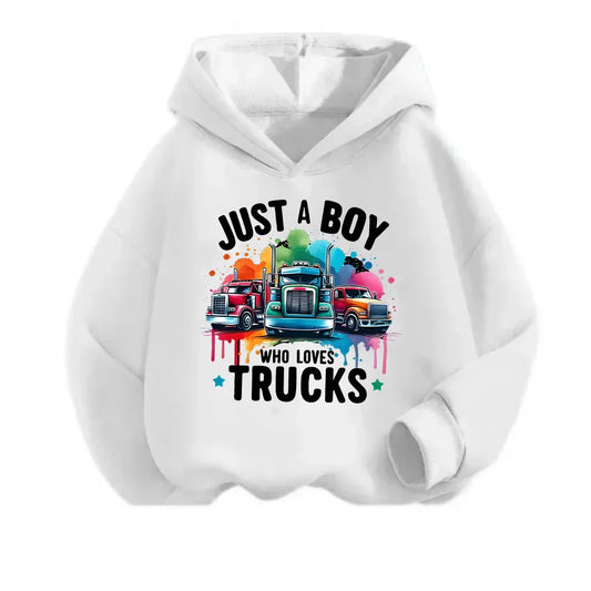 Colorful cartoon printed hooded casual warm hoodie, suitable for outdoor wear in autumn and winter
