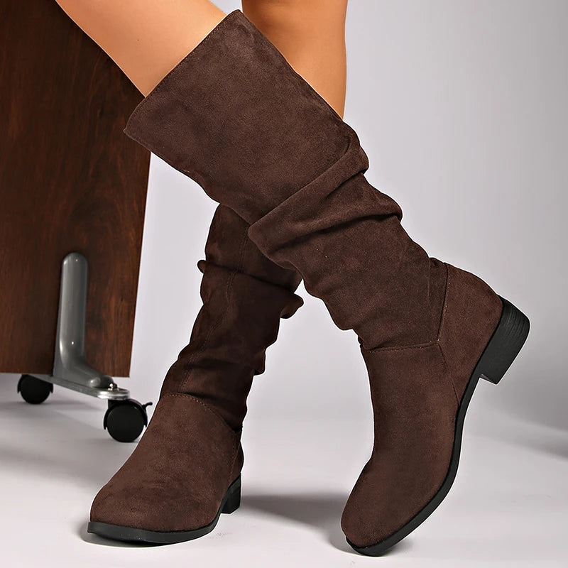 Boots Women's High Boots For Winter Shoes Woman Heels Botas Mujer New High Knee Boots Women Luxury Long Winter Footwear Snow