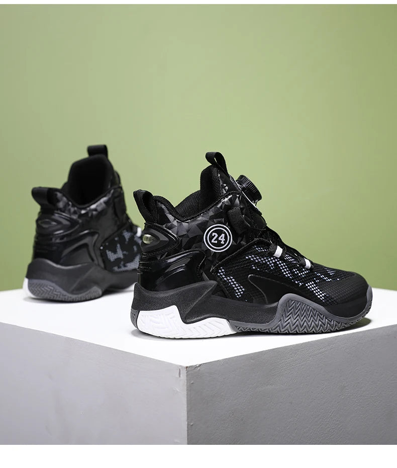 2025 New Children's Basketball Sports Shoes for Boys High Quality Running Kids Shoes Child Sneakers Non-Slip School Shoes