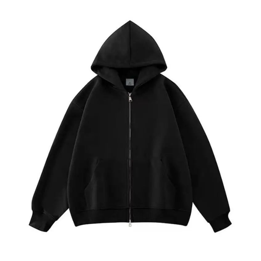 The Latest Cardigan Hoodie for Men in Autumn and Winter The Solid Color Hooded Casual Loose Top for Men, and The Outerwear Trend