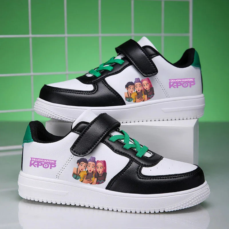 KPop Demon Hunters Children's Sneakers For Girls Running Tennis Student Casual Shoes Comfortable Kids Shoes Gift Size 28-40