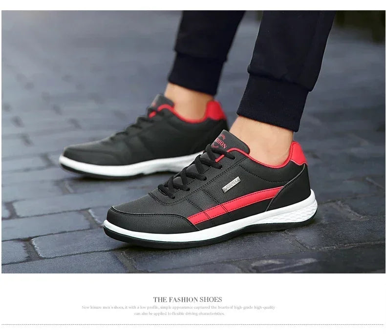 New Men Shoes Spring Autumn Waterproof Walking Sneakers Leisure Male Leather Sports Shoes Non-Slip Casual Shoes for Man