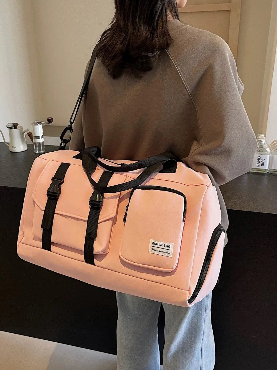 Funlin Large Capaci Multifunctional Sports Fitn Bag Independent oe Carent Simple Travel Bag oulder Bag Handbag