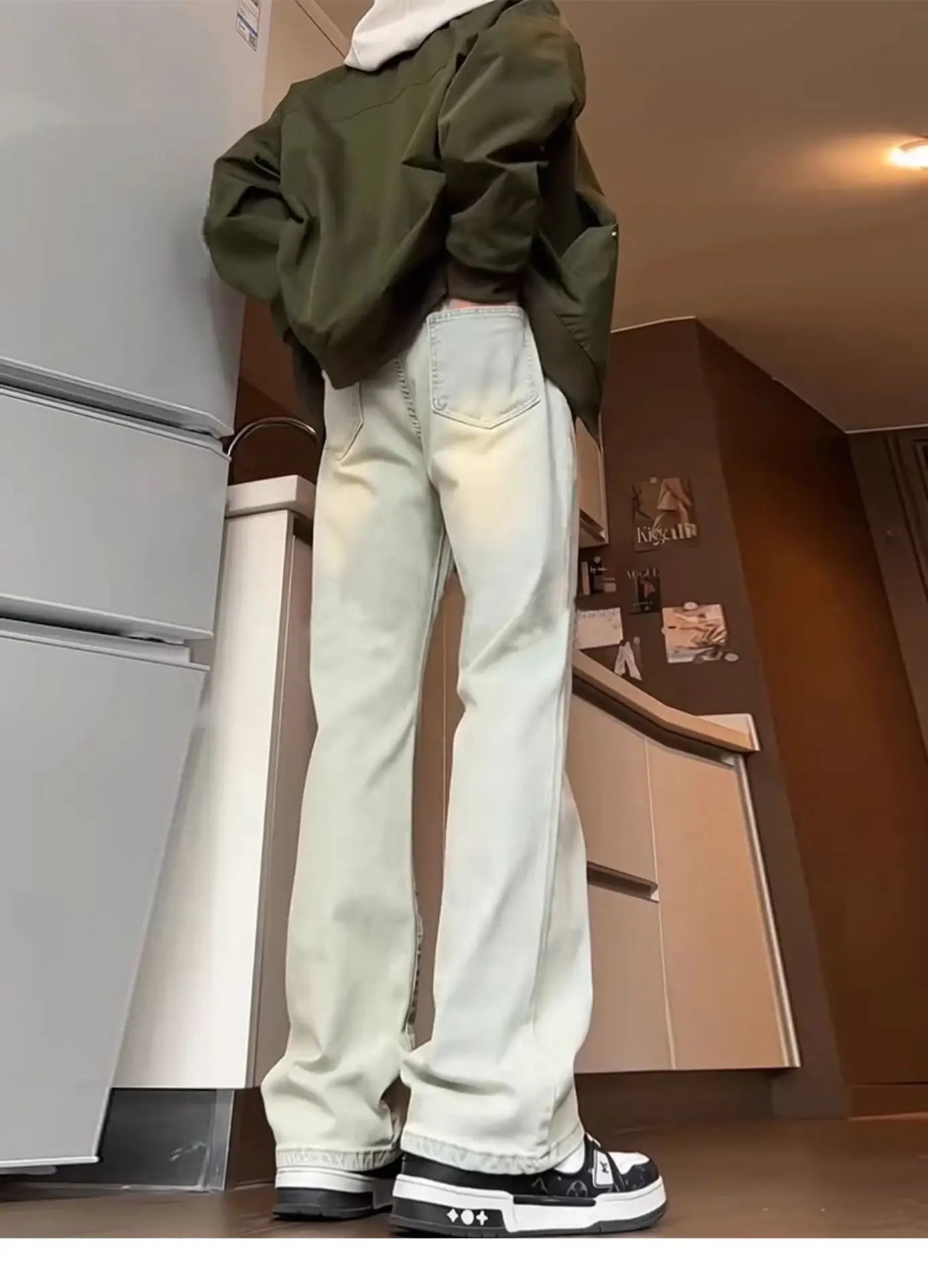 Straight Jeans Men's Spring and Autumn Slim Fit Slim and Loose Trousers