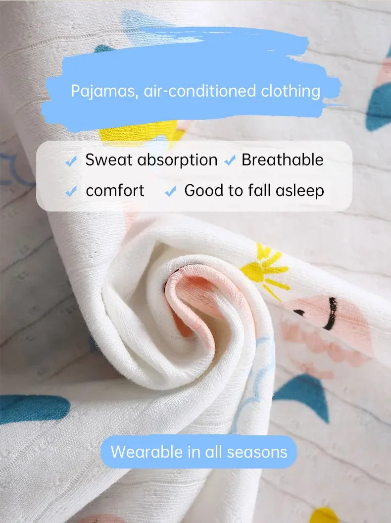 Children Sets Cotton Kids Clothes Long/Short Sleeve Home  Sleepwear Children's Clothing Boy Girl Autumn winter Tops Pants Suits