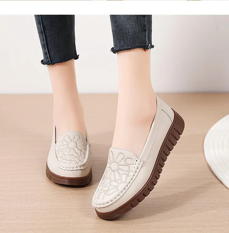 Women's Shoes Slip-on Loafers Ladies Casual Shoes Platform Wedge Moccasins Sneakers Comfortable Flat Shoes Zapatos Mujer 2024
