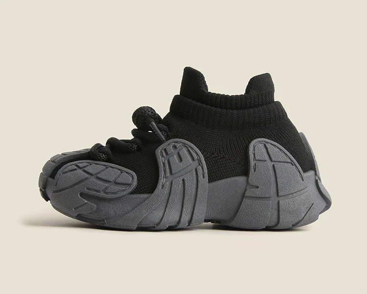 Kid Shoes Sneakers Fashion Knit Luxury Designer High Top Children Shoes Comfortable Casual Running Sports Tennis Shoes Boy Girls