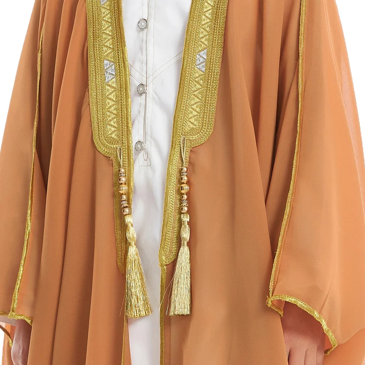 Eid Kids Boys Robe Muslim Dress Children Open Abaya Prayer Kaftan Ramadan Morocco Jubba Modest Islamic Dubai Saudi Abaya Thobe