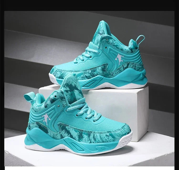 Children Sports Shoes 2025 Sneakers New Boys Brand Basketball Shoes for Kids Thick Sole Non-slip Child Boy Basket Trainer Shoes