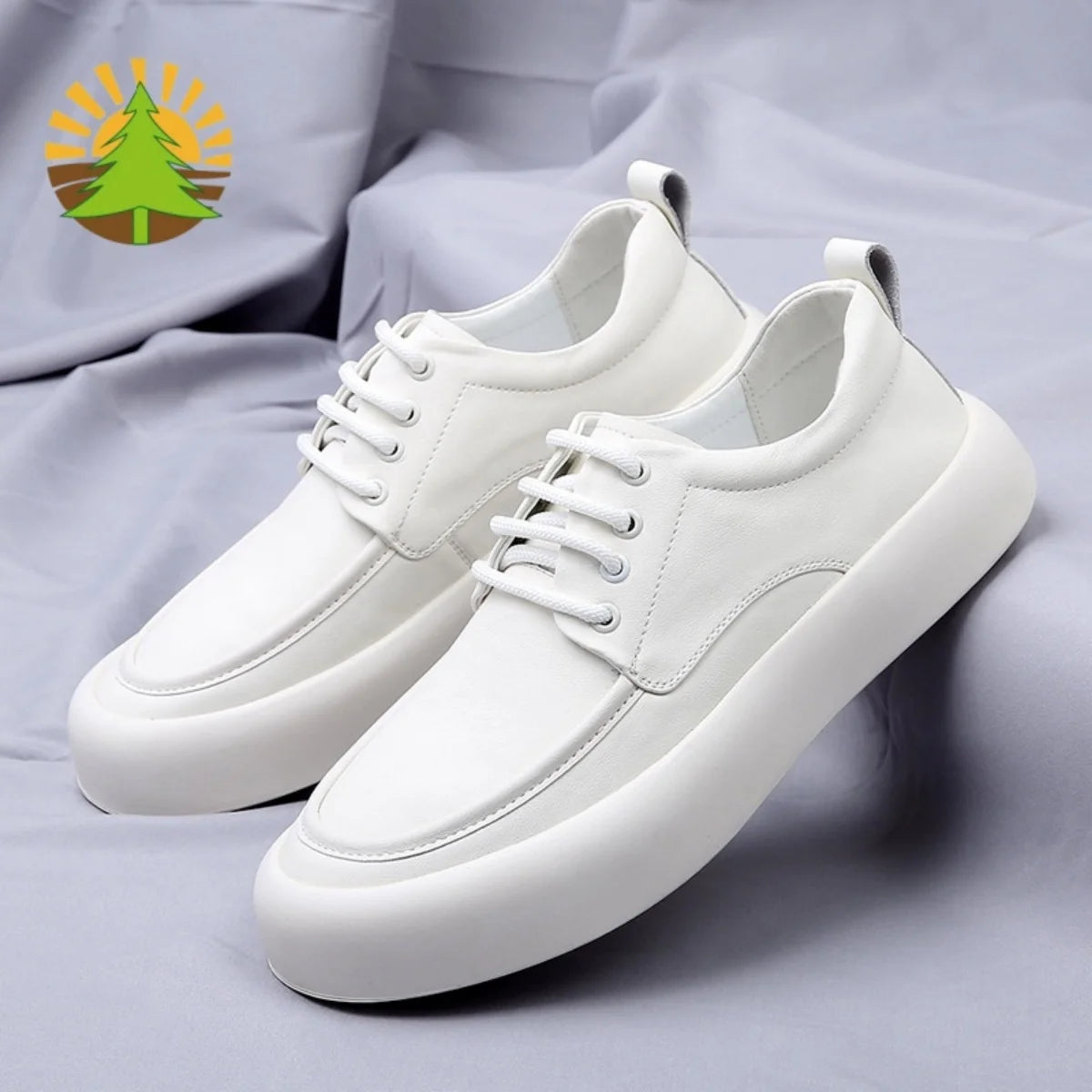 Men's Shoes 2025 Autumn New Trendy British Style Round-Toe Thick-Soled Derby Shoes Genuine Leather Black Formal Casual Leather Shoes, High-End Business Men's Shoes All-Season Soft-Soled Anti-Odor Leather Shoes Men's Korean St