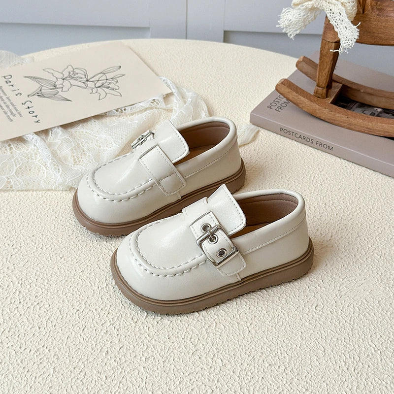 Kids Leather Shoes Autumn 2025 New Korean Edition Girls' Princess Shoes Little Girls' Baby Soft soled Casual Shoes Size 21-30