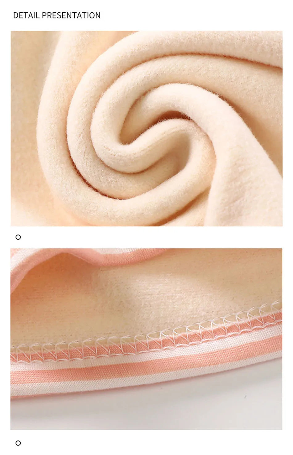 Thickened Plush Fleece Lined Children Thermal Homewear Underwear Warmth and Comfortable Set Unisex Suitable Kids in Cold Seasons