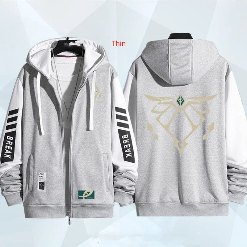 Game Genshin Impact Alhaitham Series Hoodie Zip Up Hoodies for Men Women Autumn Winter Hoodie Sweatshirt Game Genshin Clothes