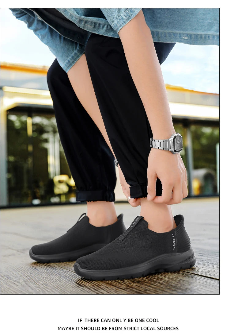 2025 Men's Walking Shoes Summer Fashion Casual Sneakers Outdoor Breathable Slip-on Comfortable Mans Shoes Zapatos Para Hombres