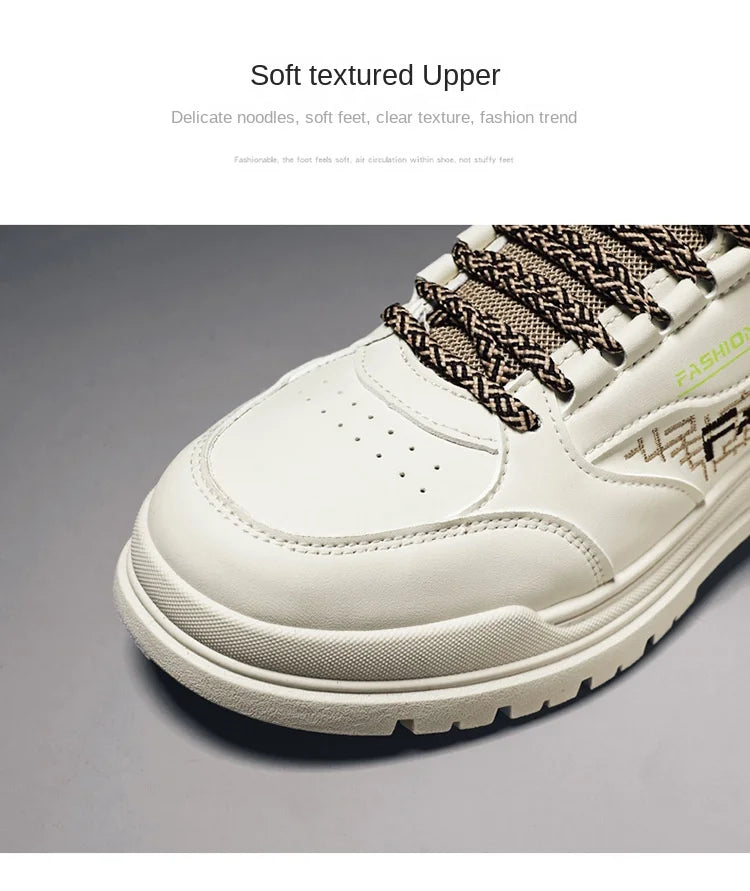 Men's Casual Boots Stylish Thick-soled Non-slip Hiking Boots Breathable High-top Sneakers Ankle Boots for Men Bottes Pour Hommes