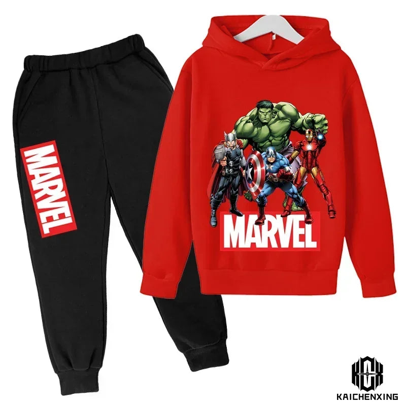 Hulk Hoodies Kids Tracksuits Boy Girl Spring autumn winter Sweatshirt Clothes Set Marvel- Super heros Hooded Pants Suit Children