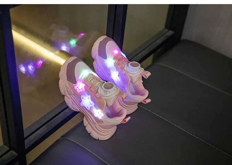 Kids Shoes For  Girls Fashion Children Casual Shoes Non-slip Sneakers