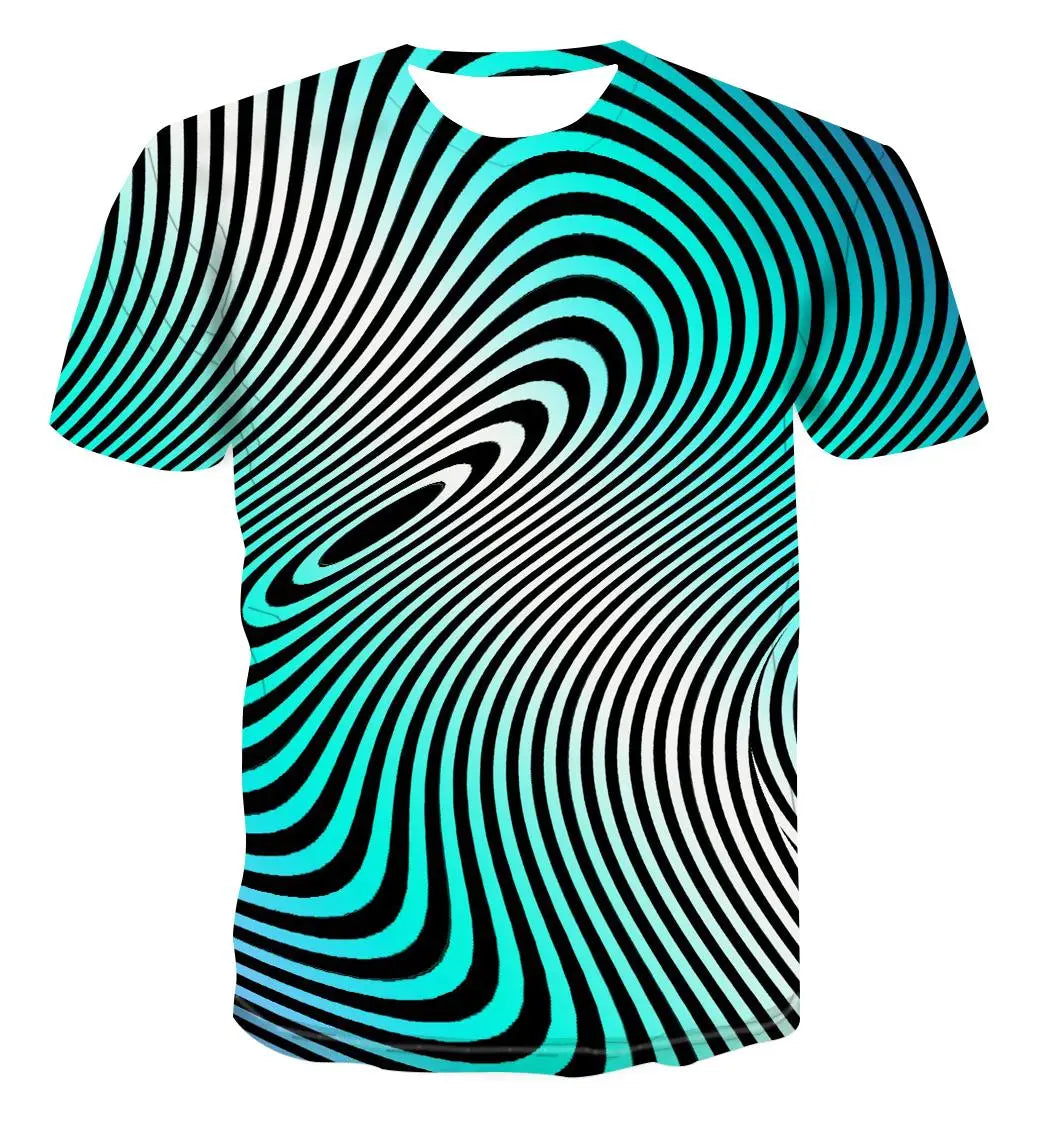 2022 New Summer Men's 3d T-shirt Casual Short-sleeved O-neck Fashion Funny Printing T-shirt Men and Women T-shirt High-quality