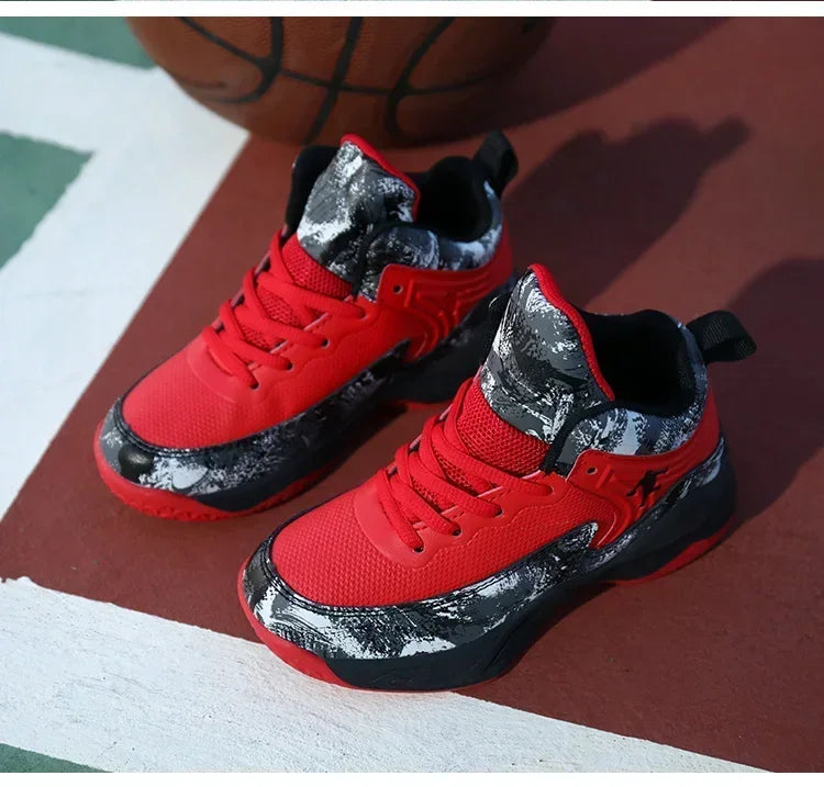 Children Sports Shoes 2025 Sneakers New Boys Brand Basketball Shoes for Kids Thick Sole Non-slip Child Boy Basket Trainer Shoes