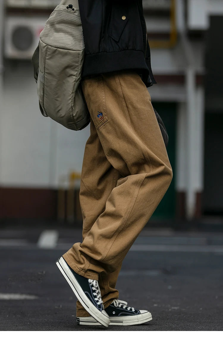 Japanese Streetwear High Quality Cargo Pants For Men Clothing Harajuku Casual Straight-Leg Trousers Korean Fashion Baggy Pants