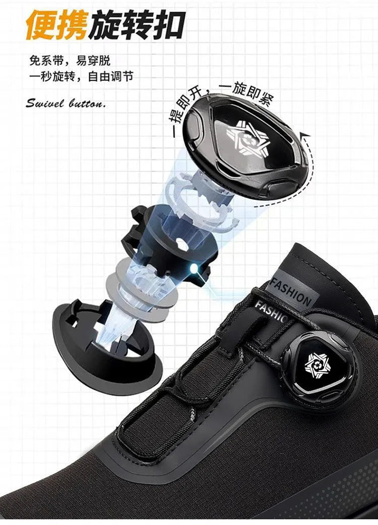 Outdoor men's sneakers 2025 new spring and summer thick soled sports shoes men's hiking daddy shoes casual footwear for men