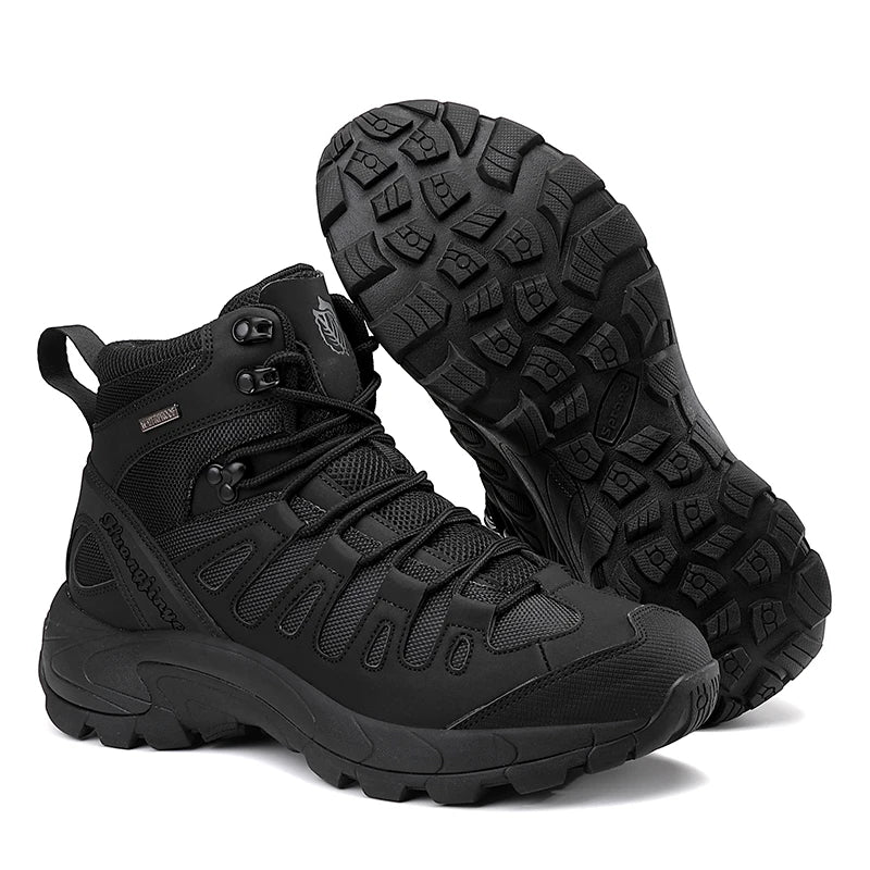 Men Boots New Platform Boots Outdoor Waterproof Casual Sneakers Working Men Ankle Boots Hiking Safety Shoes Mens Athletic