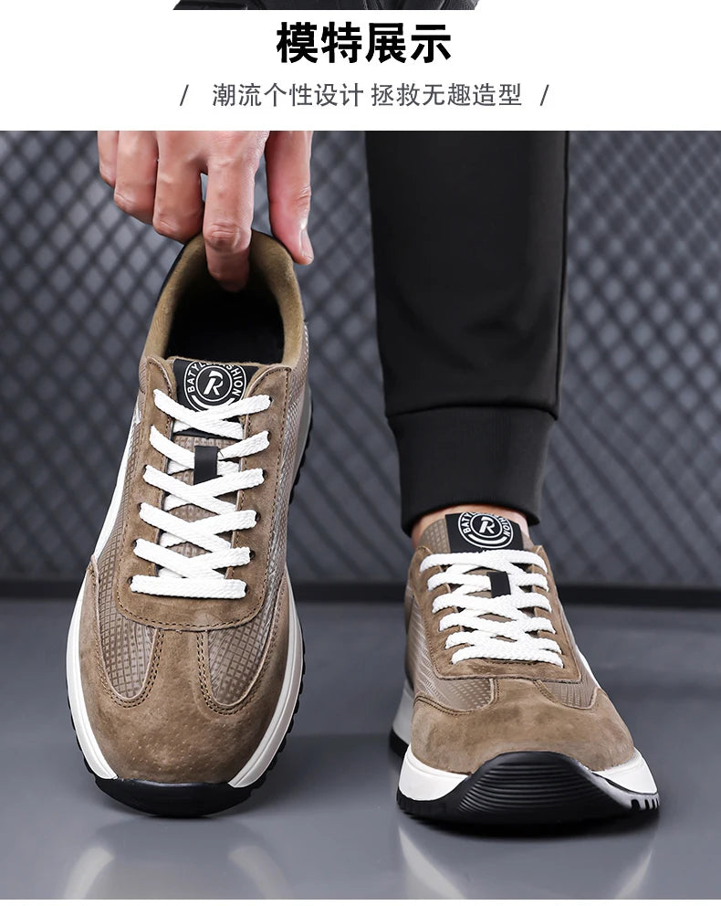 2025 New Men's Casual Shoes – Loafer-Style Sneakers, Breathable & Shock-Absorbing, Durable & Non-Slip, Lightweight Comfort, Fash