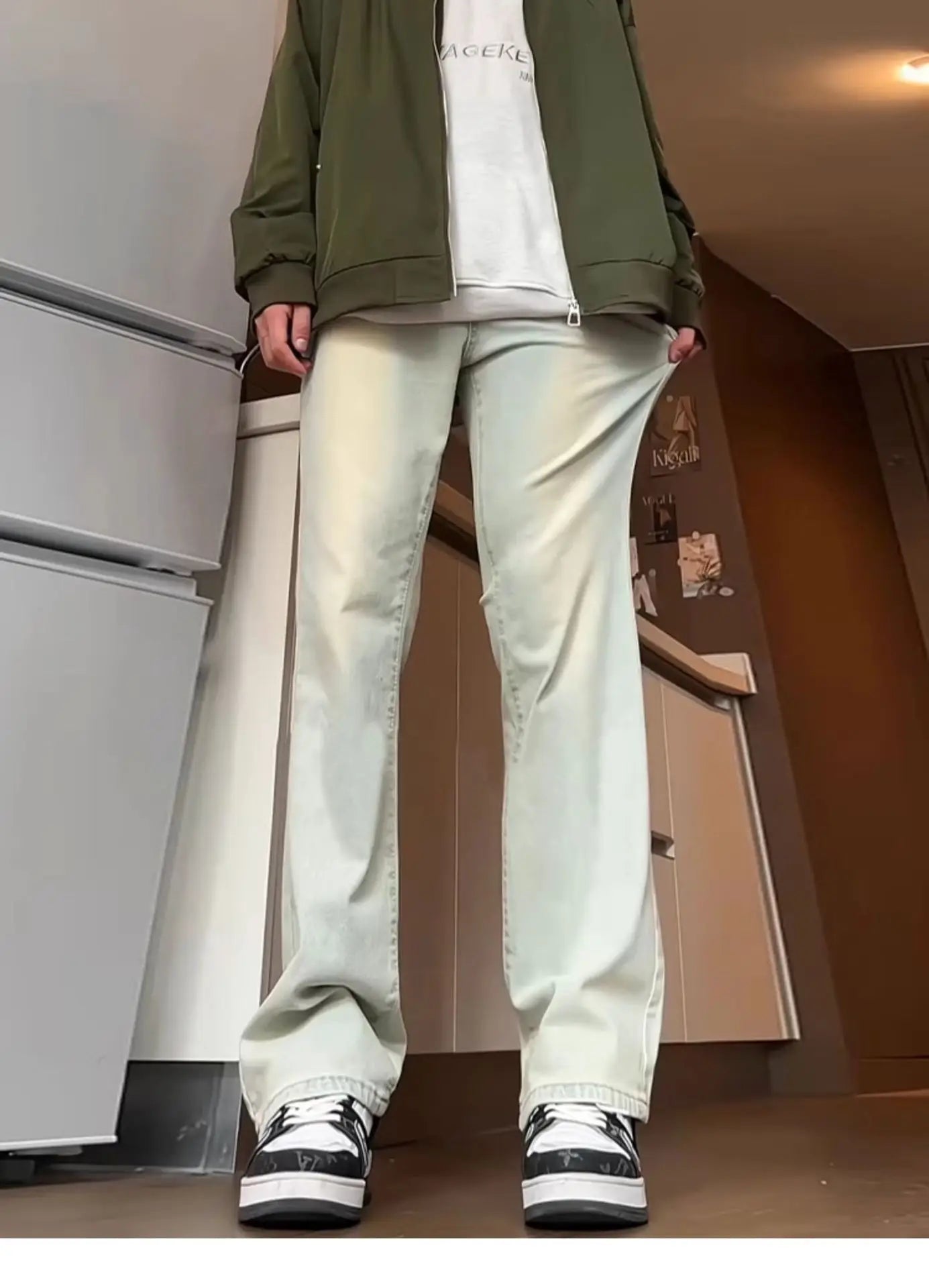 Straight Jeans Men's Spring and Autumn Slim Fit Slim and Loose Trousers