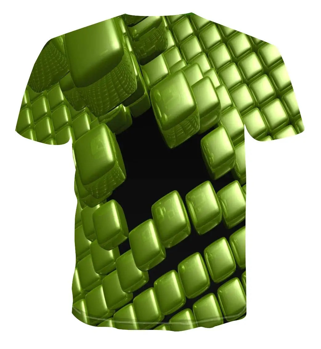 2022 New Summer Men's 3d T-shirt Casual Short-sleeved O-neck Fashion Funny Printing T-shirt Men and Women T-shirt High-quality