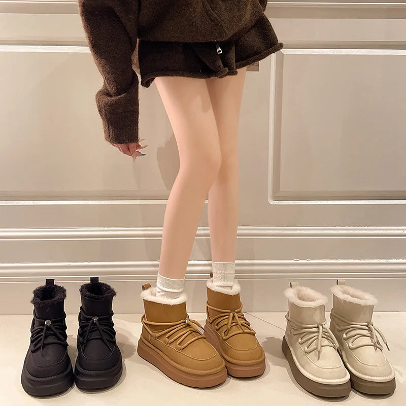 Women's Boots Autumn  Australia Female Shoes Luxury Designer Winter Footwear Boots-Women Snow Ladies Fashion Lolita 2024