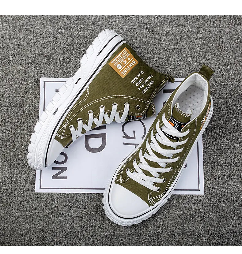 Classic Vulcanized Casual Canvas Platform Shoes Women Men High Top Sneakers  Fashion Breathable Comfortable Sport Korean