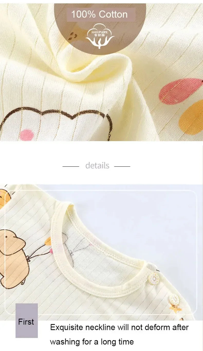 Children Sets Cotton Kids Clothes Long/Short Sleeve Home  Sleepwear Children's Clothing Boy Girl Autumn winter Tops Pants Suits