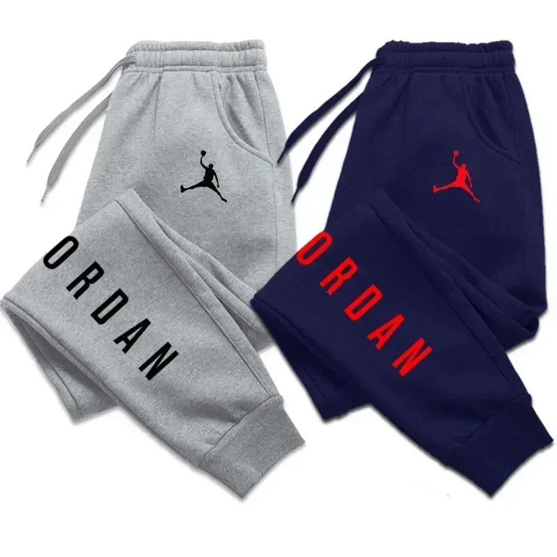 New all-season casual men's sweatpants, men's sporty and fashionable long pants, high-quality printed casual sporty sweatpants