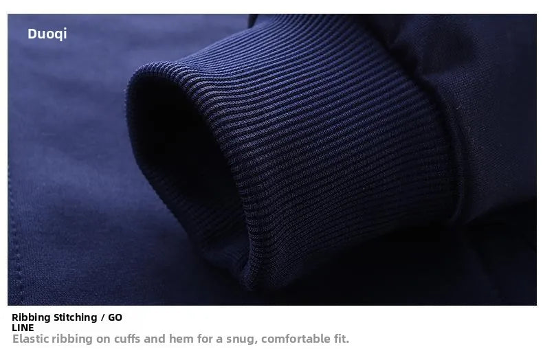 Trendy Hoodie Men's Stand Collar Jacket Casual Sportswear Long Pants Spring Autumn Youth plus Size Clothing Set