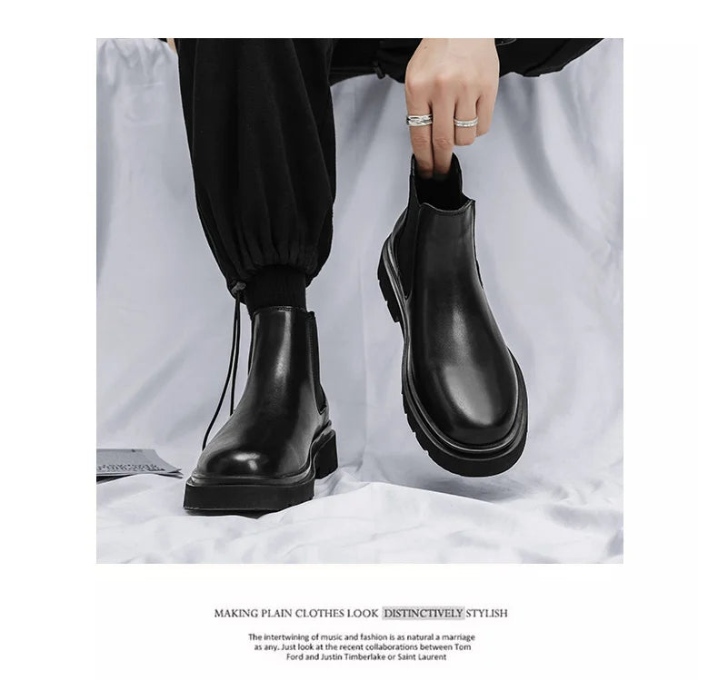 Boots Men Shoes Casual Shoes Classics Ankle Boots High Slip on  Office  Ventilate  Versatile Motorcycle