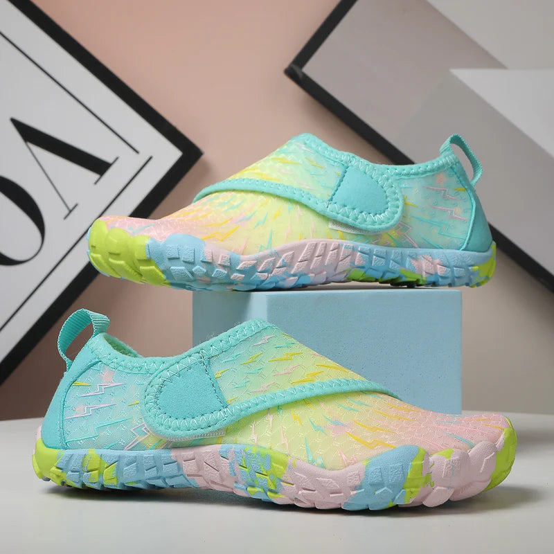 Kids Quick-Drying Shoes Anti Slip Wear-Resistant Cushioning Collision Prevention Soft Breathable Kids Quick-Drying Water Shoes