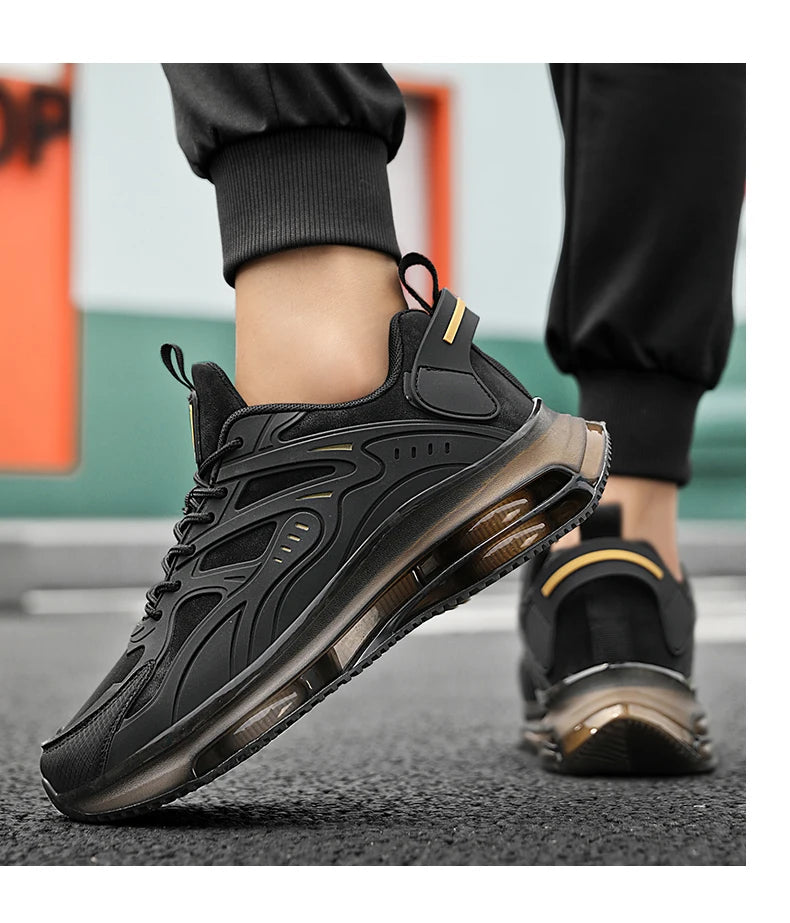 Men Shoes 2025 Casual Walk Air Cushion Marathon Breathable Lightweight Women's Comfortable Athletic Nonskid Sneakers