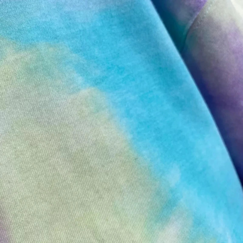 Summer Baby Clothes Set Kid Girls Disney Minnie Printed T-Shirts and Shorts 2pcs Suit Children Short Sleeve Tie Dye Outfits