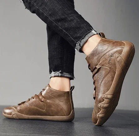 Moccasin Soft Leather Shoes For Men Flat Man Casual Shoe Fashion 2025 Cheap Clearance Korean Style Classic Original Slip-on Pu