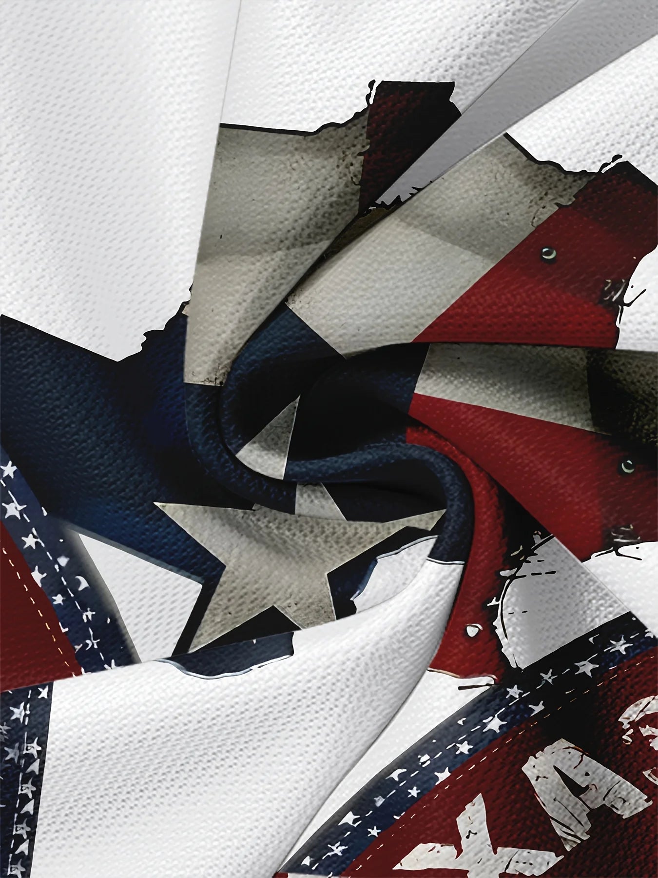 1pc Men'S Casual Novelty T-Shirt,Texas Flag Print,Crew Neck,Polyester Knit Fabric with Slight Stretch,Regular Fit