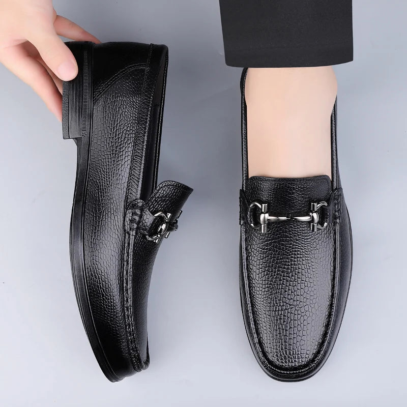 British Style Men's Casual Loafers Fashionable Retro Slip-On Driving Shoes Spring Summer Korean Version Bean Bean Shoes for Men