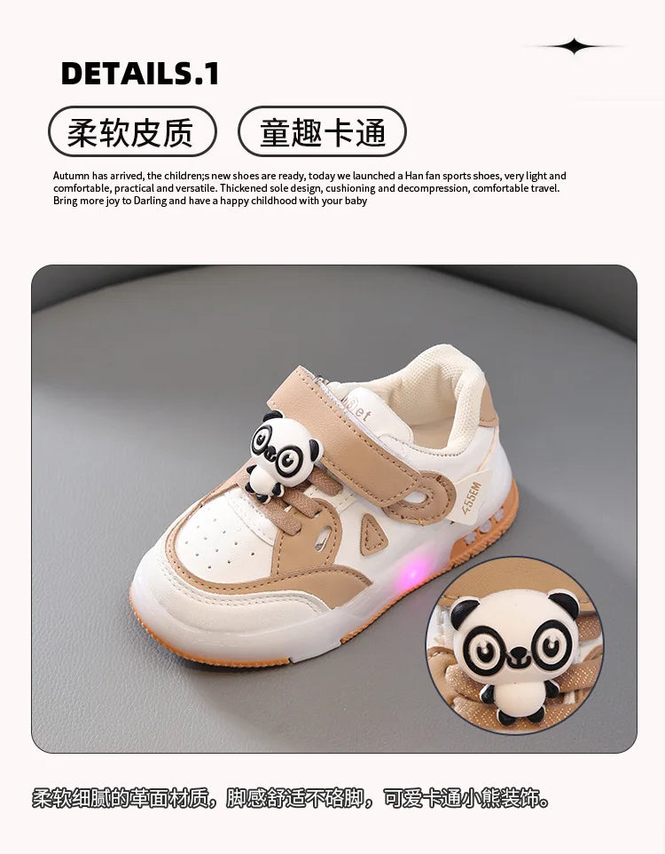 Kid Sneakers 2025 Autumn New Light Up Kid Shoe Trend Boy Sneakers Cute Girl Shoe Fashion Tennis Female Designer Shoe Кроссовки