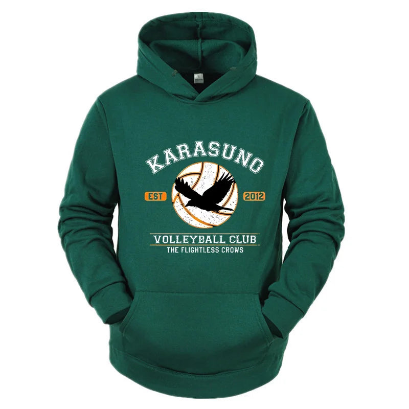 Japanese Tokyo Anime Haikyou Hoodie Men's Fun Pattern Street Fashion Men's Sportswear Autumn/Winter Suitable for Both Men/Women