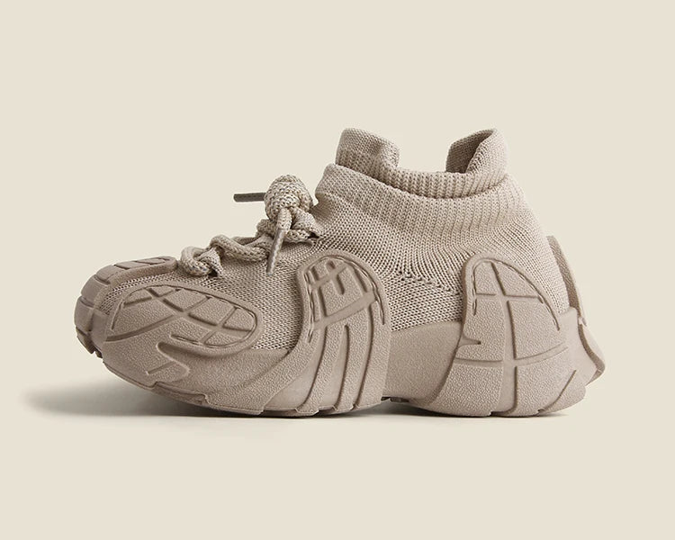 Kid Shoes Sneakers Fashion Knit Luxury Designer High Top Children Shoes Comfortable Casual Running Sports Tennis Shoes Boy Girls